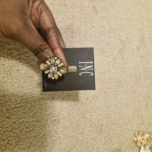 INC International Concepts Gold and Silver Floral Ring